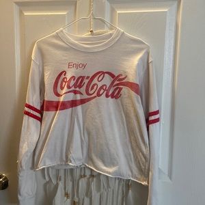 retro cropped coca cola top